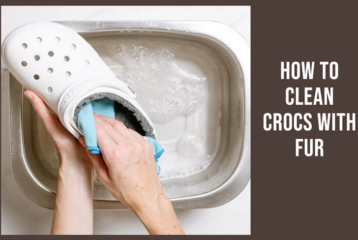 how to clean crocs with fur