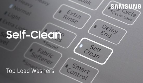 self clean on a samsung washing machine