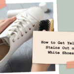 how to get yellow stains out of white shoes